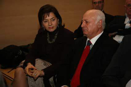 2008: Η Βάσω Παπανδρέου με τον Γιώργο Ρωμαίο